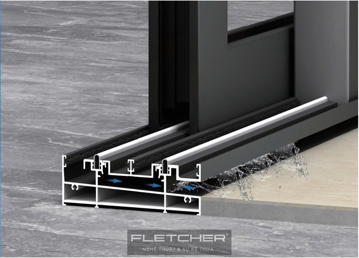 Cửa Đi Mở Trượt 120 Không Cầu 6 Cửa Đi Mở Trượt 120 Không Cầu