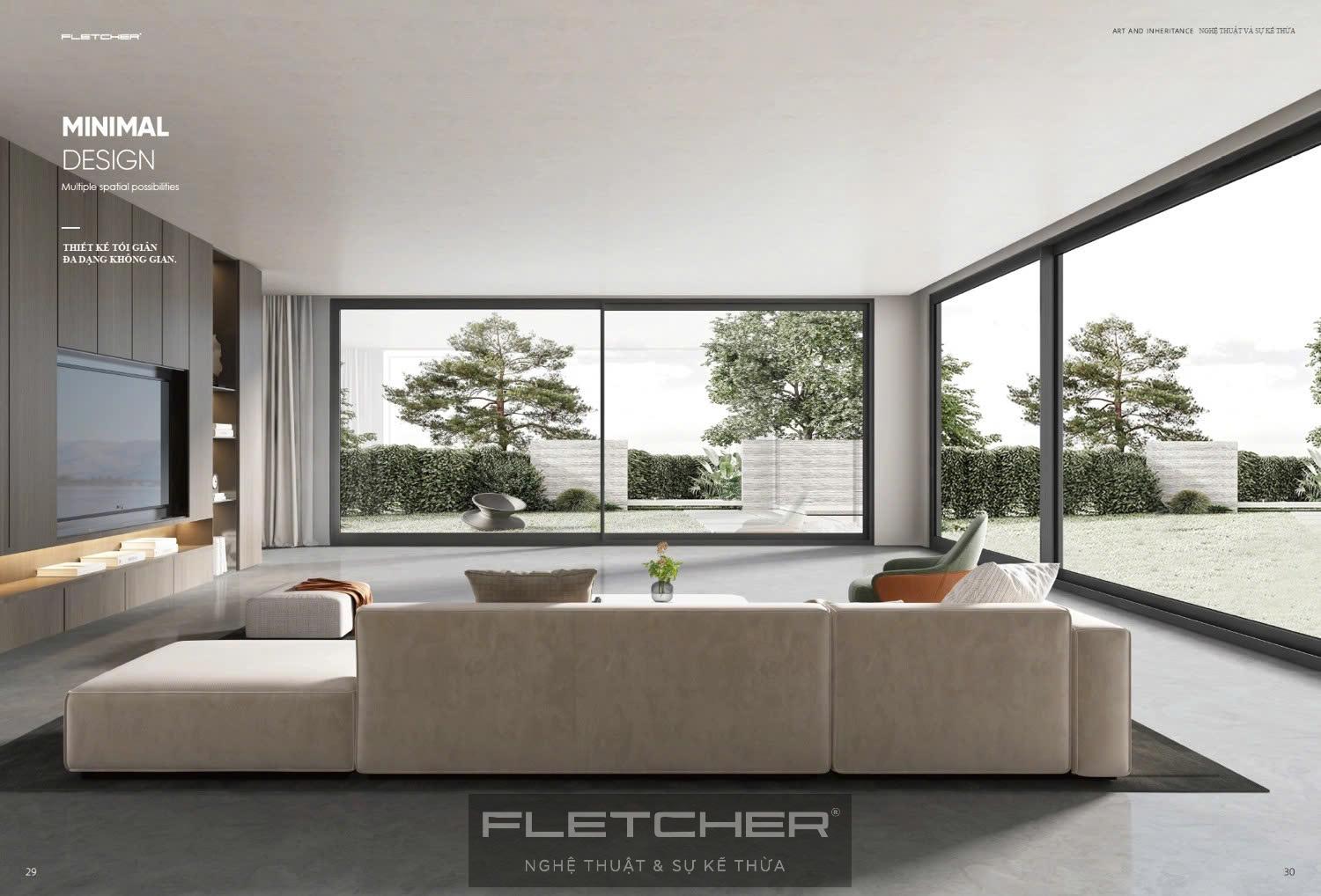 Cửa trượt nâng hệ 127 cánh 90 Fletcher 2 Cửa trượt nâng hệ 127 cánh 90 Fletcher