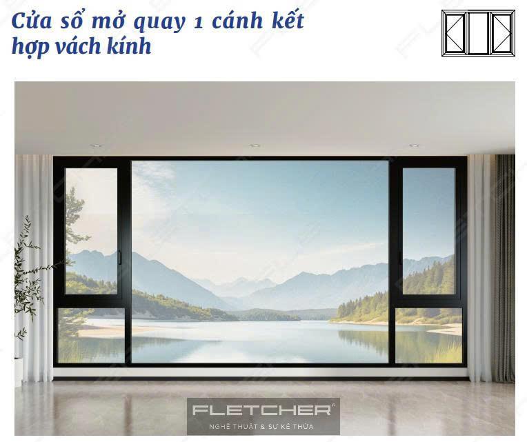 Cửa Đi Cửa Sổ Mở Quay, Hất Hệ 60 Không Cầu Cách Nhiệt