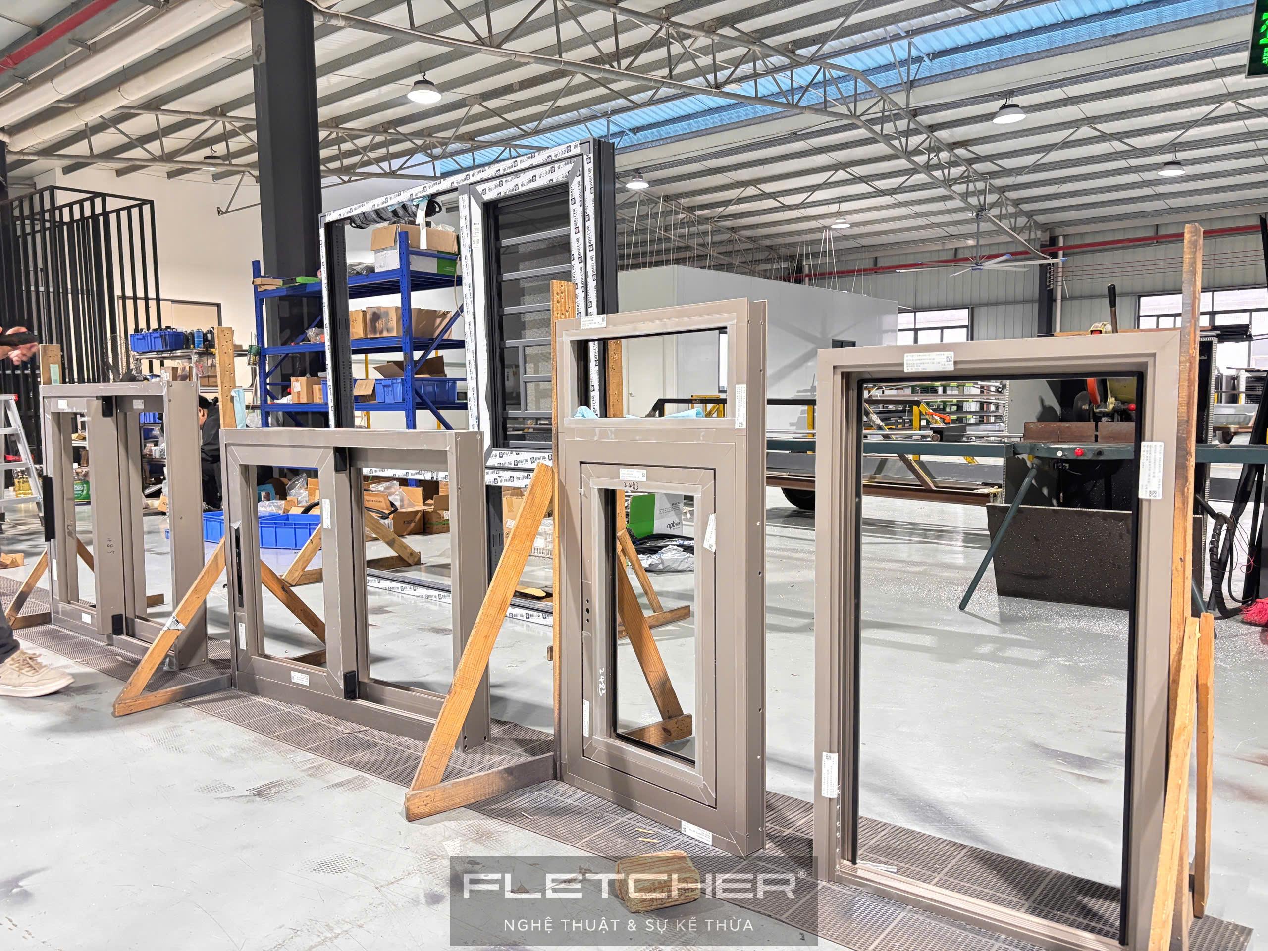 Nhà Máy Sản Xuất Cửa Nhôm Fletcher – Quy Trình Chuẩn Chất Lượng Quốc Tế