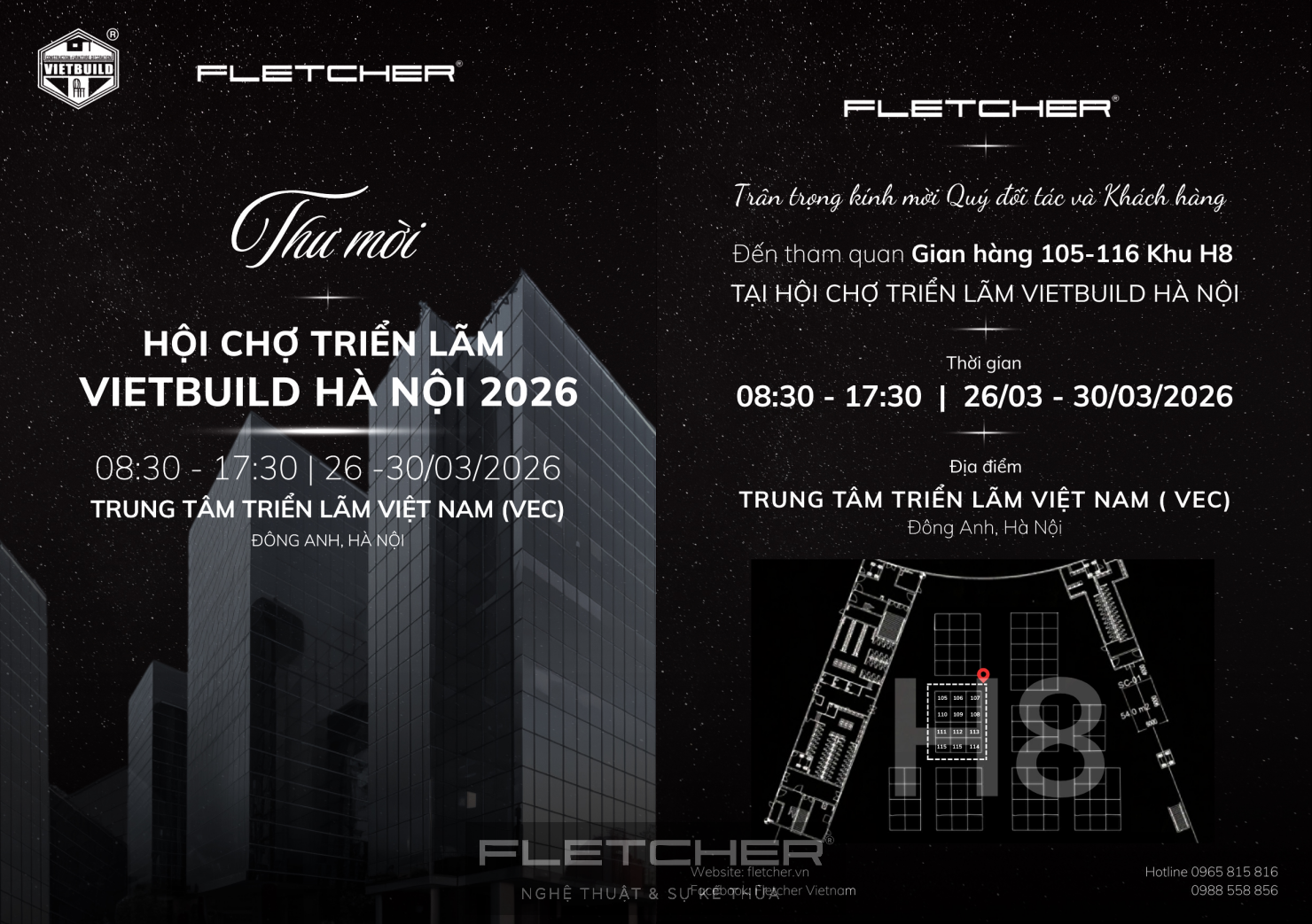 Fletcher sẵn sàng tại hội chợ Vietbuild