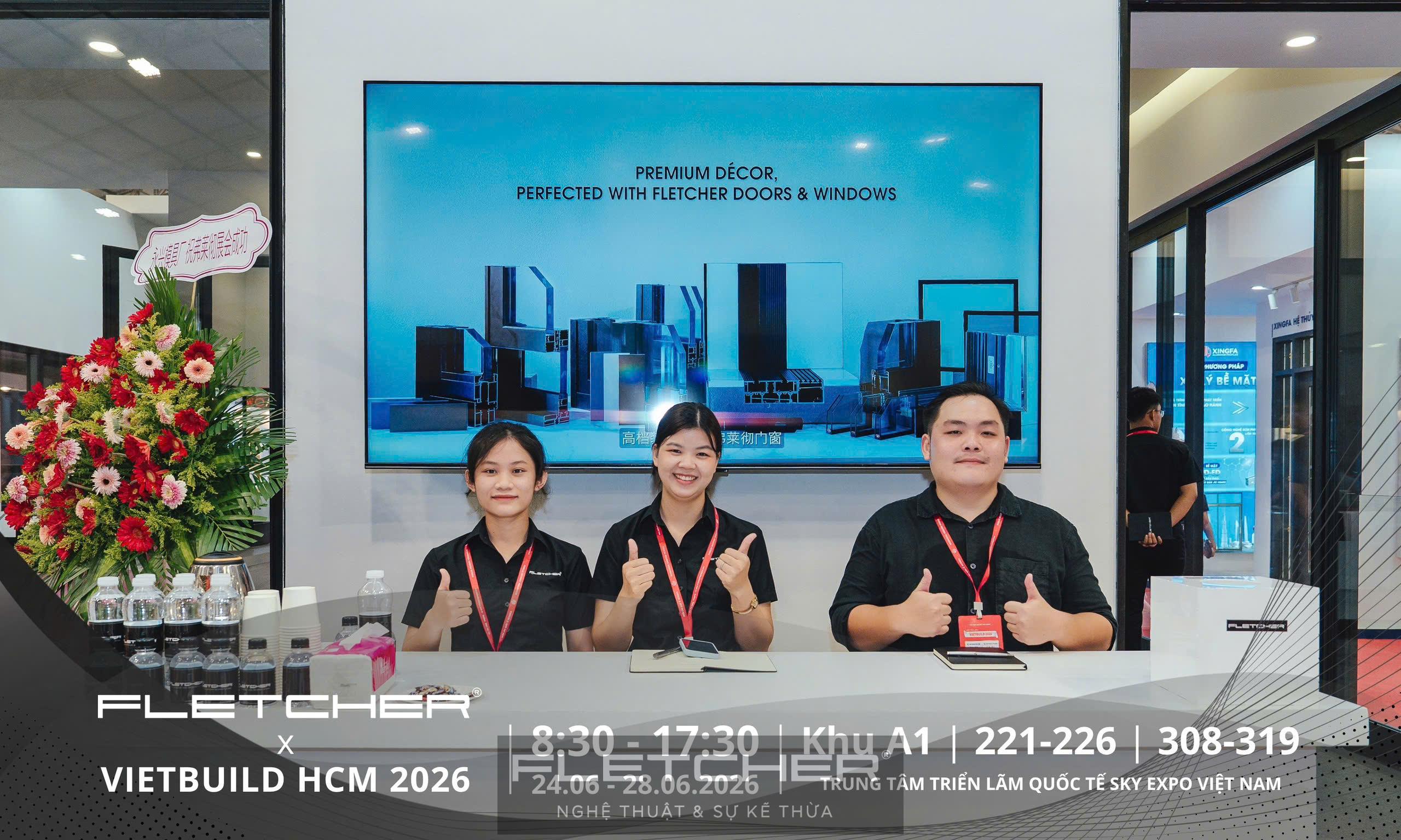 Những hình ảnh sôi động gian hàng Fletcher tại VietBuild HCM
