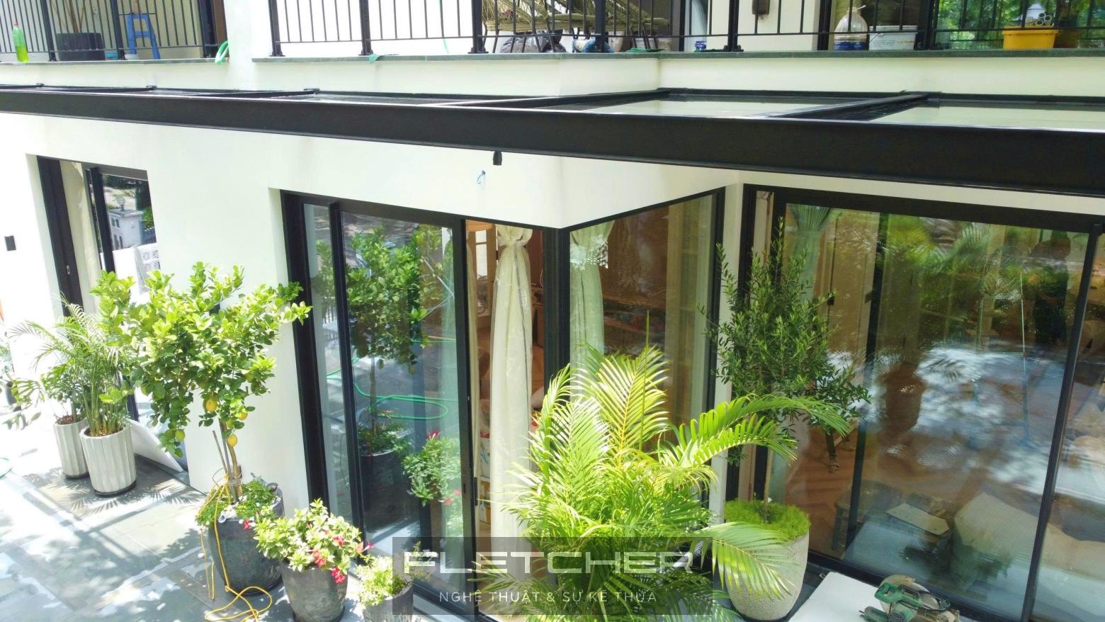 Biệt thự Ecopark Hưng Yên — Cửa nhôm Fletcher cho không gian xanh