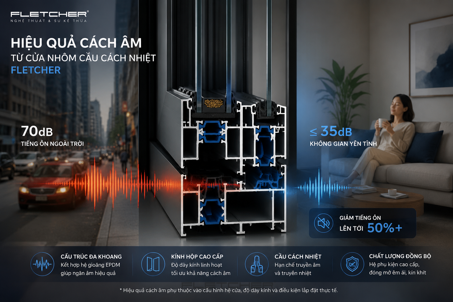 Cửa Nhôm Cầu Cách Nhiệt Có Cách Âm Không? 1 cua nhom cach cach nhiet cach am fletcher